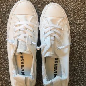 White slip on converse